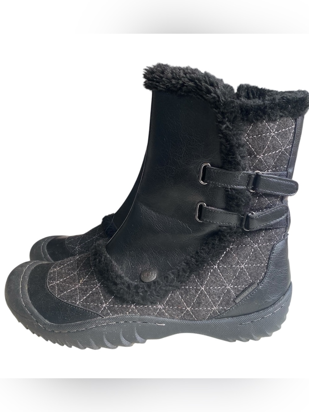 JBU by Jambu Iceburg side zip ankle boots , eco friendly winter boots, faux fur